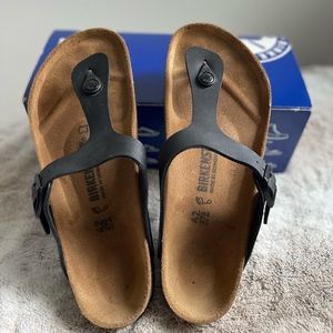Black Thong Birk Sandals - Size 11